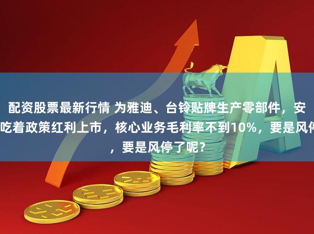 配资股票最新行情 为雅迪、台铃贴牌生产零部件，安乃达：吃着政策红利上市，核心业务毛利率不到10%，要是风停了呢？