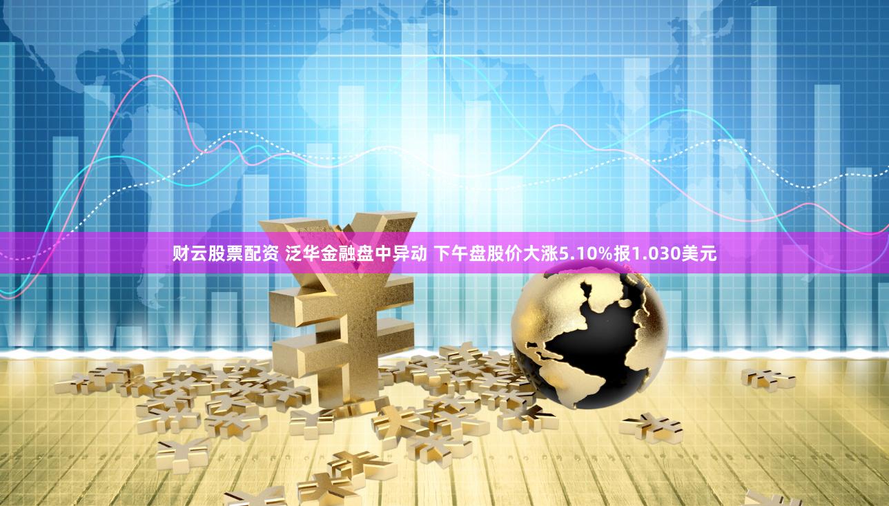 财云股票配资 泛华金融盘中异动 下午盘股价大涨5.10%报1.030美元